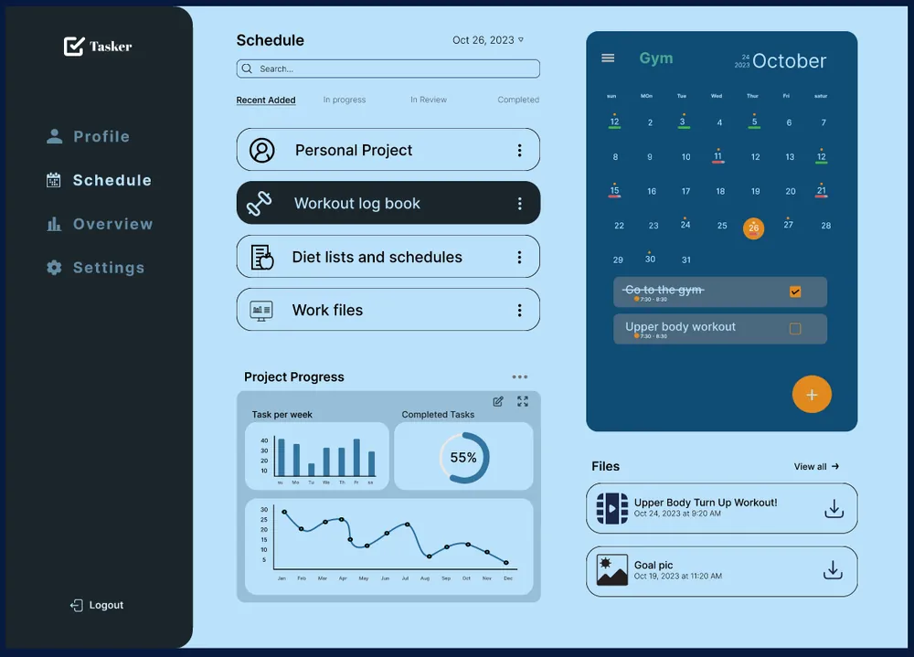 Tasker UI/UX System
